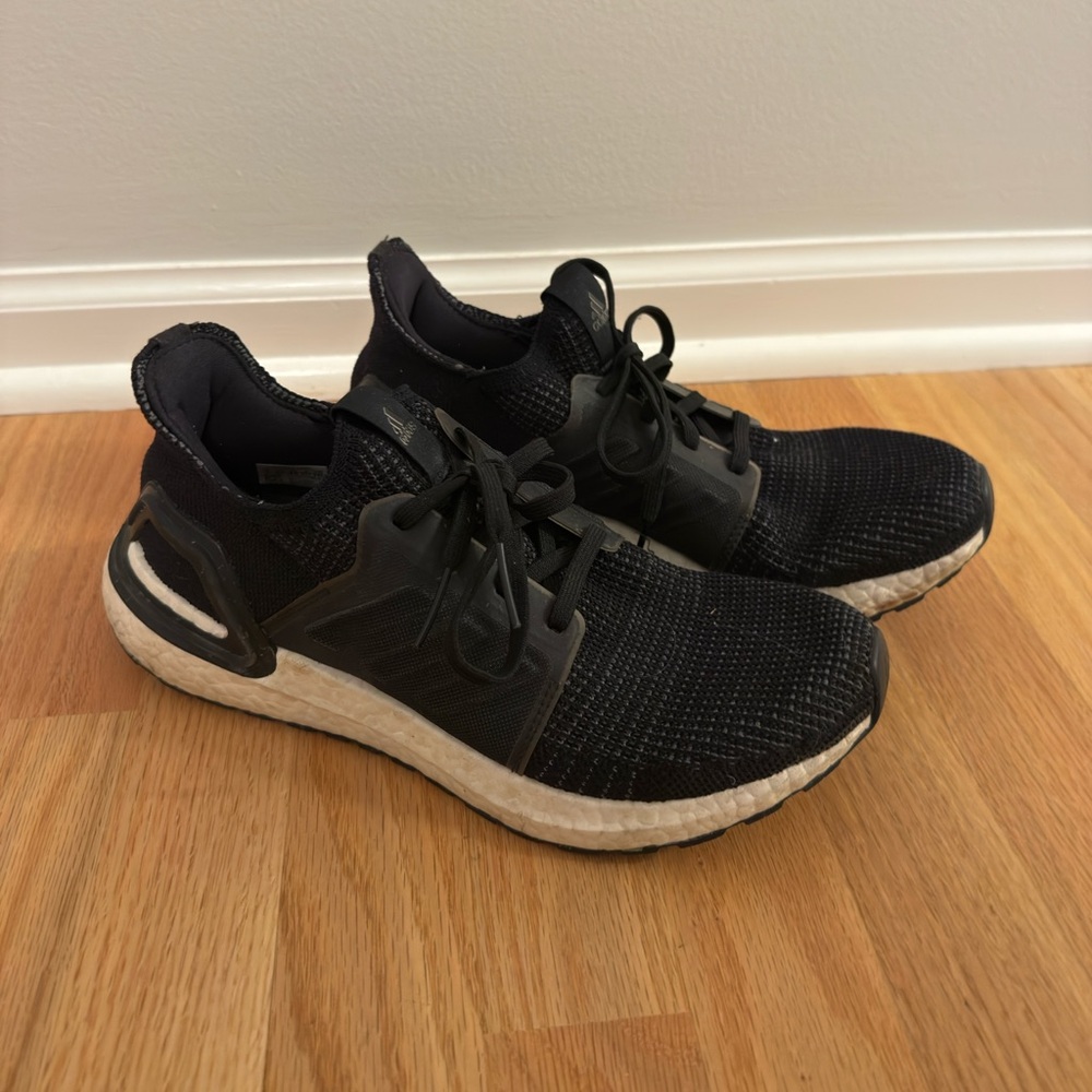 adidas ultra boost Black and White Athletic Shoes